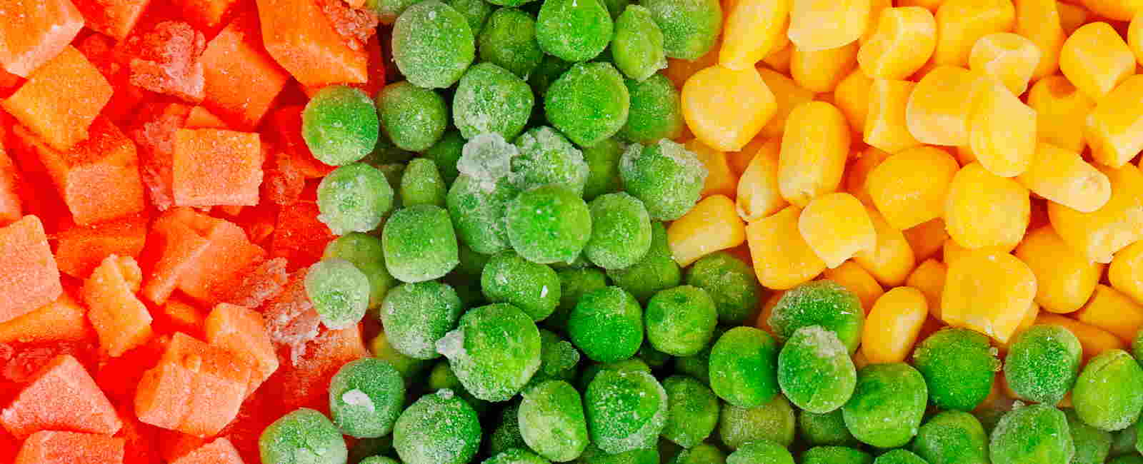 Valores nutricionales de la verdura congelada